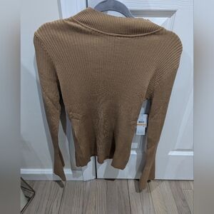 DKNY Camel Cowl Neck Sweater